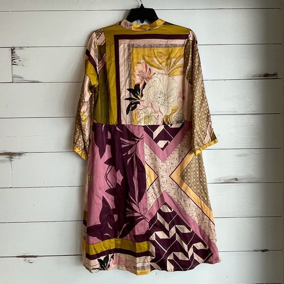 Johnny Was Elora Printed Silk-Blend Dress - Picture 3 of 7